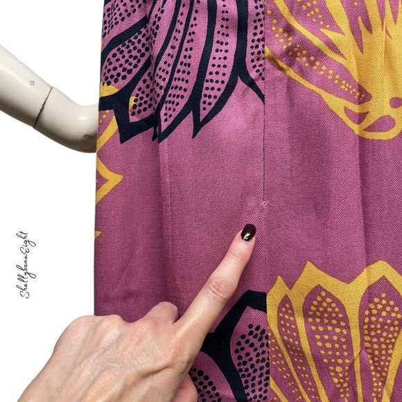 ANTHROPOLOGIE Agave Burst Pink Dress 10 8 NEW $188 - Picture 14 of 14